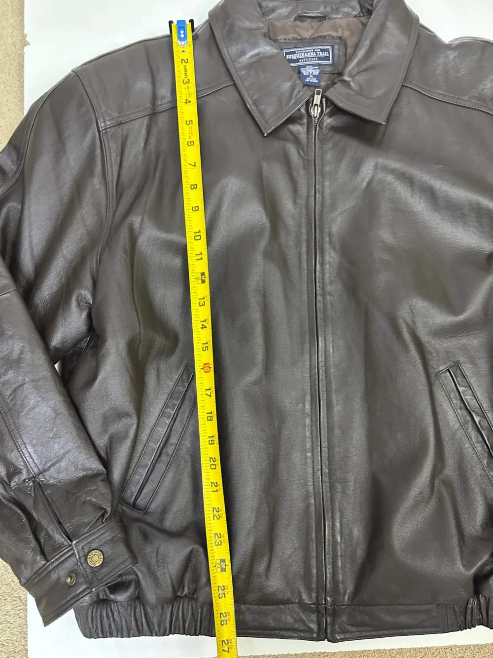 Vintage 90s Black Genuine Leather Bomber Jacket XL Mens Oversized Streetwear